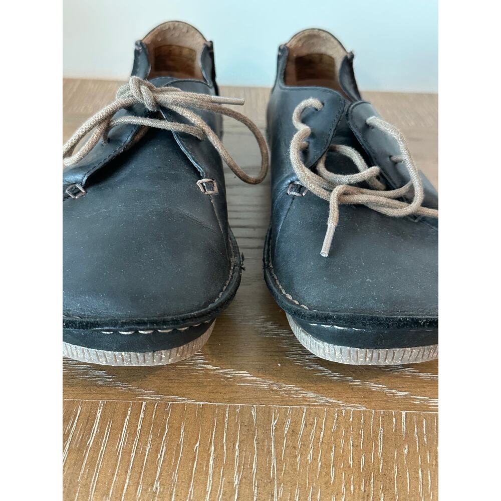 Clarks Artisan Leather Lace Up Comfort Casual Oxford Shoes Women’s Black 8 M - Picture 4 of 7